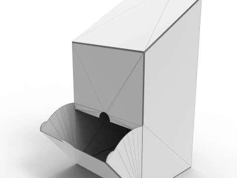 Packaging Dispenser box with tapered top 150x130x280mm 3D Model