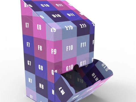 Packaging Dispenser box with tapered top 150x130x280mm 3D Model