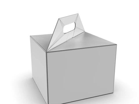 Packaging gift box 200x200x150mm 3D Model