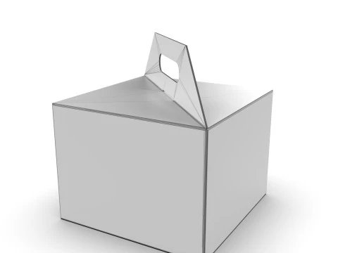 Packaging gift box 200x200x150mm 3D Model