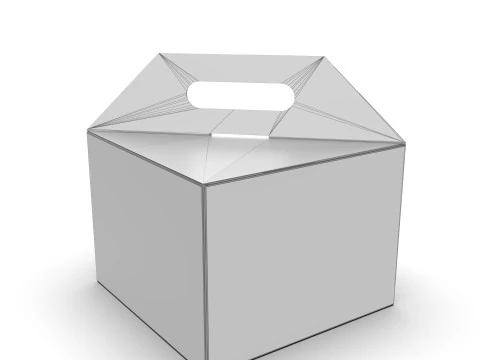 Packaging gift box 200x200x150mm 3D Model