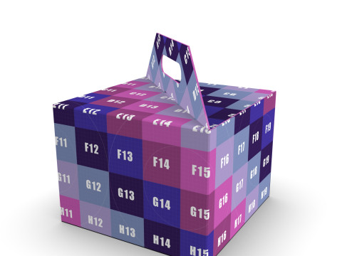 Packaging gift box 200x200x150mm 3D Модель