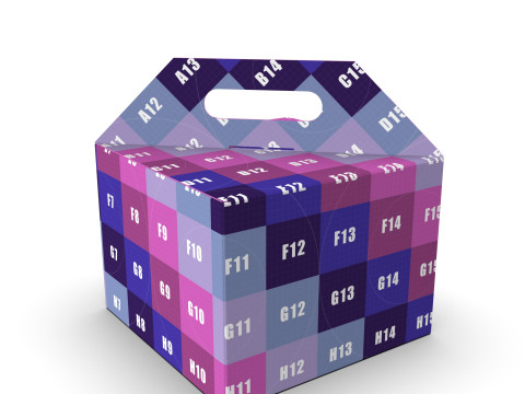 Packaging gift box 200x200x150mm 3D Модель