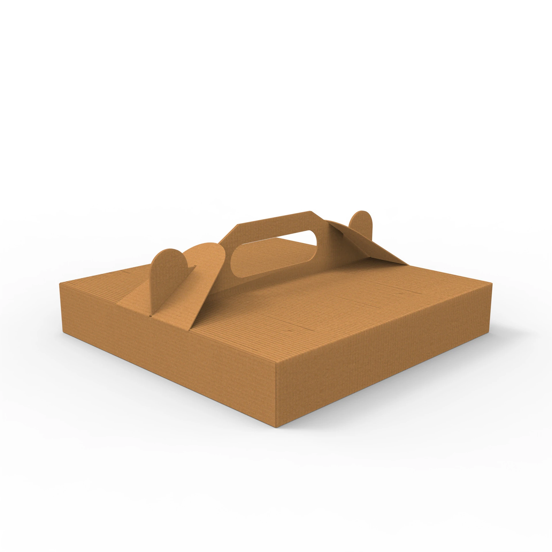 Pizza box DIMENSION OF THE BOX 300x300x50mm 3D Model .c4d .max .obj .3ds .fbx .stl .blend 
