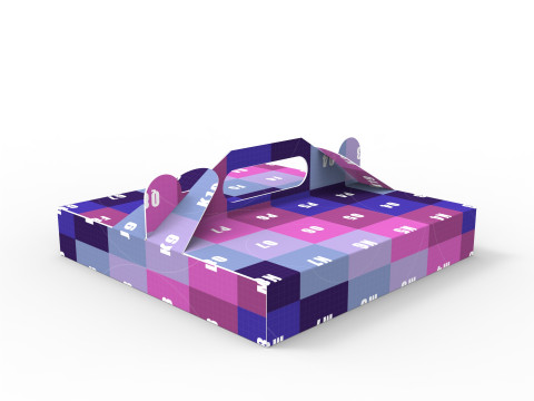 Pizza box DIMENSION OF THE BOX 300x300x50mm 3D Модель