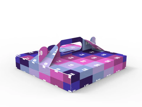 Pizza box DIMENSION OF THE BOX 300x300x50mm 3D Model