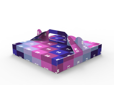 Pizza box DIMENSION OF THE BOX 300x300x50mm 3D Модель