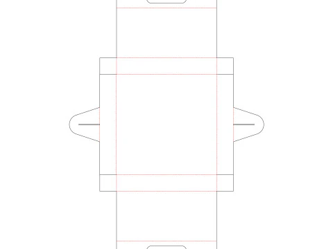 Pizza box DIMENSION OF THE BOX 300x300x50mm 3D Model