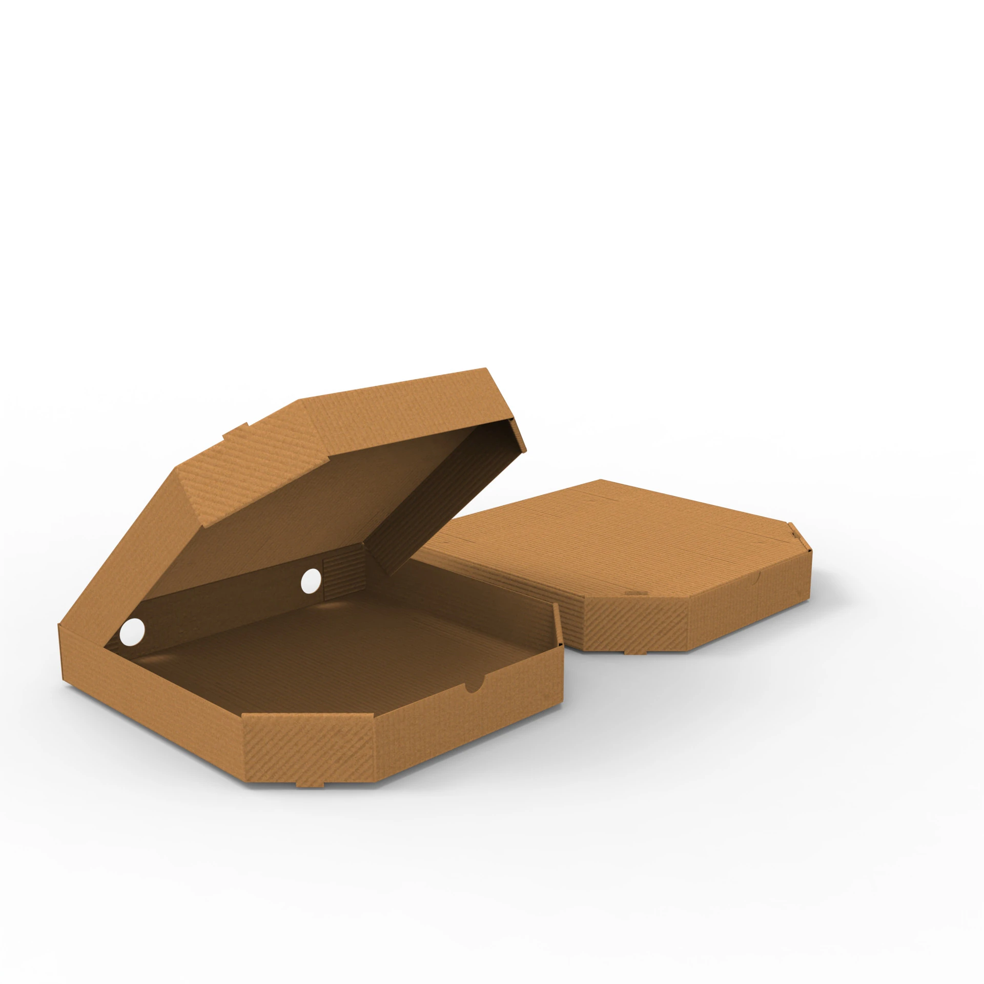 Pizza box Open and Close DIE-CUT INCLUDE IN FILES 3D Model .c4d .max .obj .3ds .fbx .stl .blend 