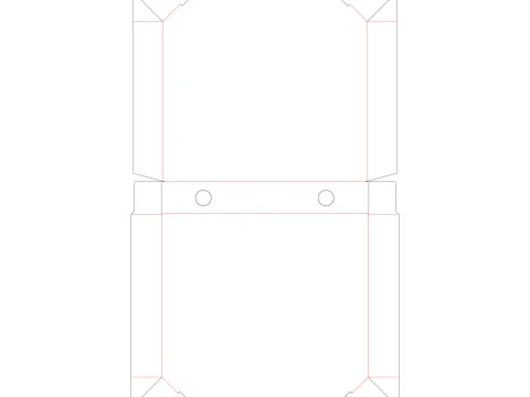 Pizza box Open and Close DIE-CUT INCLUDE IN FILES 3D Model