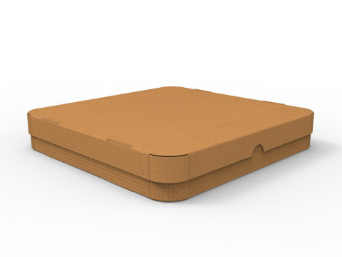 Pizza box Open and Close DIE-CUT INCLUDE IN FILES 3Dモデル