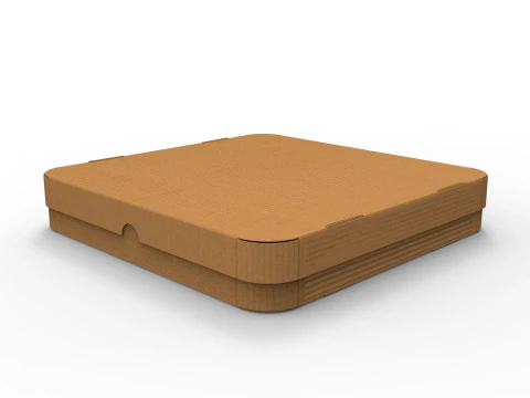 Pizza box Open and Close DIE-CUT INCLUDE IN FILES 3D Model