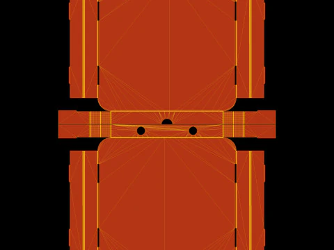 Pizza box Open and Close DIE-CUT INCLUDE IN FILES 3D Model