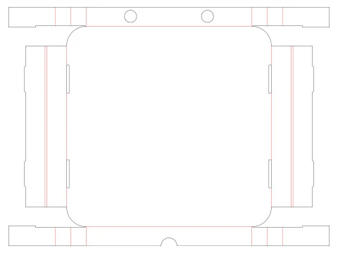 Pizza box Open and Close DIE-CUT INCLUDE IN FILES 3D Model