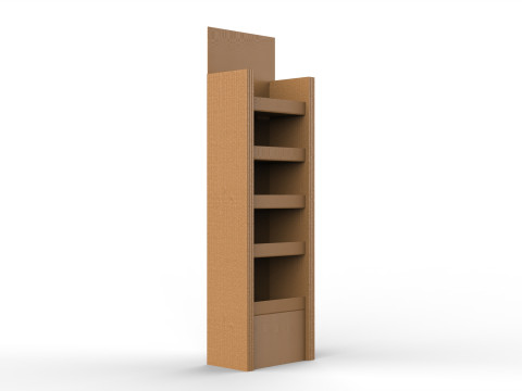 Point of Sale Cardboard Display Stand Texture 3Dモデル