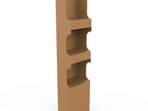 बिक्री केंद्र कार्डबोर्ड डिस्प्ले स्टैंड 3D मॉडल