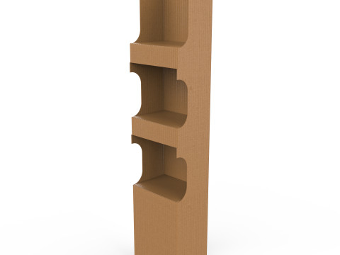 Point of Sale Cardboard Display Stand Modelo 3D