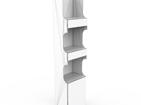 Point of Sale Cardboard Display Stand Modelo 3D