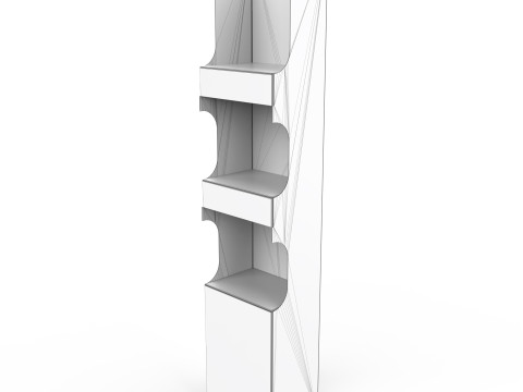 Point of Sale Cardboard Display Stand Modelo 3D