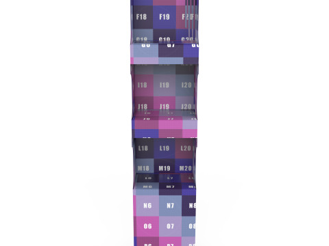 Point of Sale Cardboard Display Stand Modelo 3D