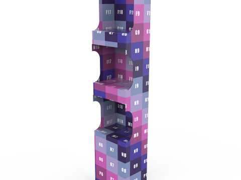 Point of Sale Cardboard Display Stand Modelo 3D
