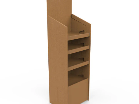 POS(Point of Sale) 골판지 디스플레이 스탠드 3D 모델