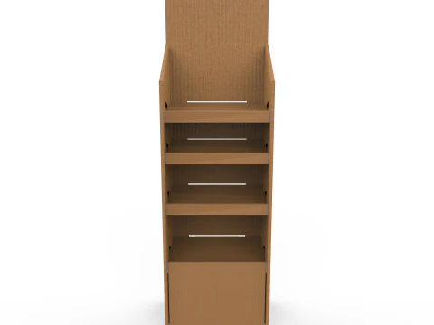 Point of Sale Cardboard Display Stand 3D Model