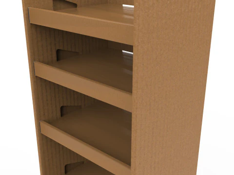 Point of Sale Cardboard Display Stand 3D Model