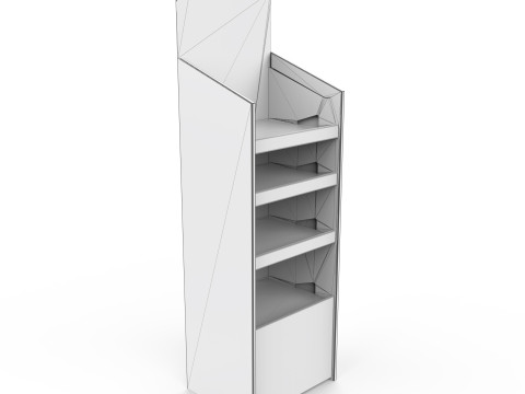Point of Sale Cardboard Display Stand 3D Модель