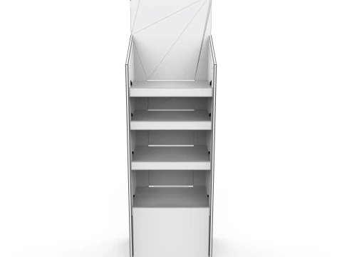 Point of Sale Cardboard Display Stand 3D Model