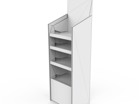 Point of Sale Cardboard Display Stand 3D Модель