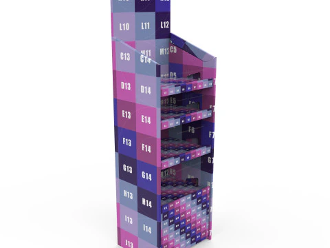 Point of Sale Cardboard Display Stand 3D Model