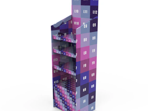 Point of Sale Cardboard Display Stand 3D Model