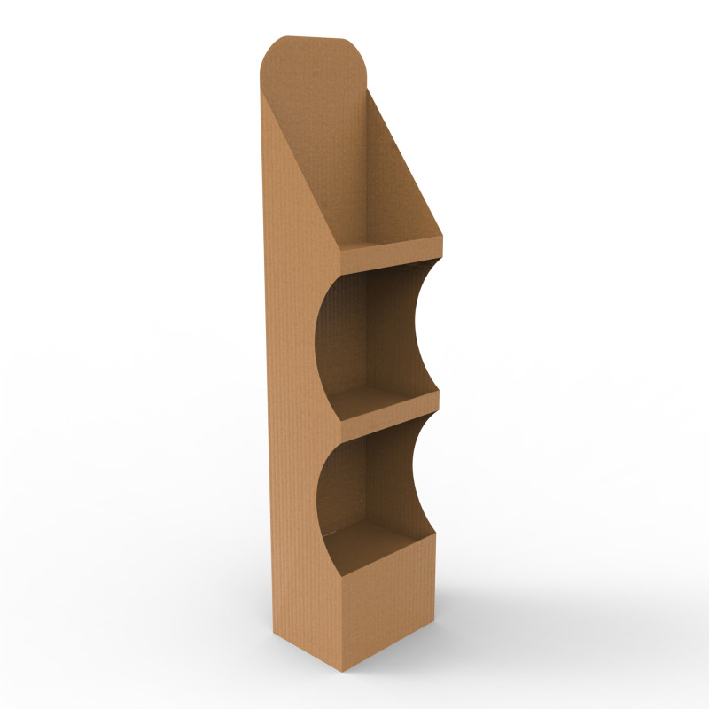 Point of Sale Cardboard Display Stand 3Dモデル .c4d .max .obj .3ds .fbx .stl .blend 