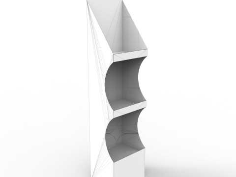 Point of Sale Cardboard Display Stand 3Dモデル