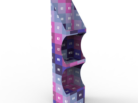 Point of Sale Cardboard Display Stand 3Dモデル