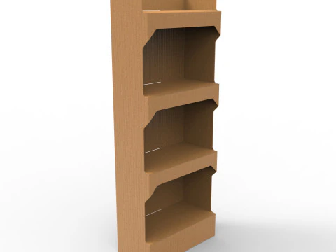 POS(Point of Sale) 골판지 디스플레이 스탠드 3D 모델