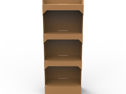 Point of Sale Cardboard Display Stand Modello 3D