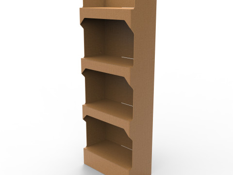 Point of Sale Cardboard Display Stand Modello 3D