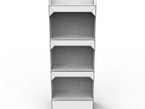 Point of Sale Cardboard Display Stand Modello 3D