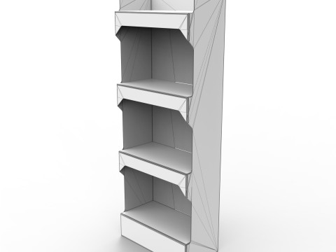 Point of Sale Cardboard Display Stand Modello 3D