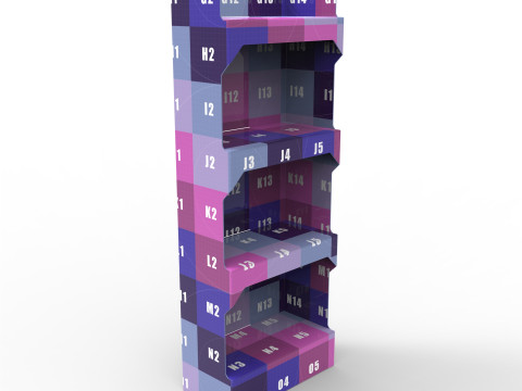 Point of Sale Cardboard Display Stand Modello 3D