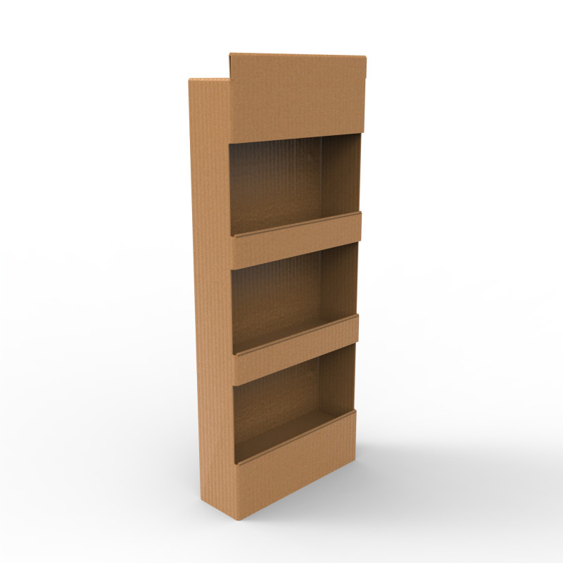Point of Sale Cardboard Display Stand 3Dモデル .c4d .max .obj .3ds .fbx .stl .blend 
