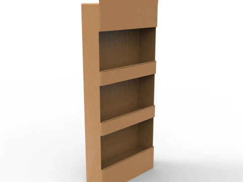 POS(Point of Sale) 골판지 디스플레이 스탠드 3D 모델