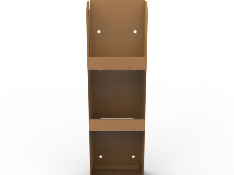 Point of Sale Cardboard Display Stand 3D Model