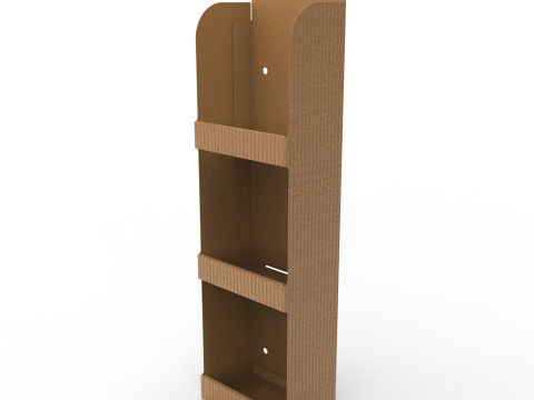 Point of Sale Cardboard Display Stand 3D Model