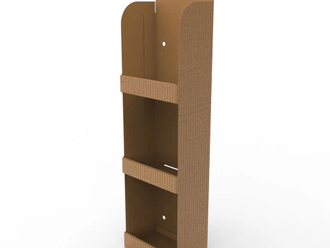 Point of Sale Cardboard Display Stand 3D Model