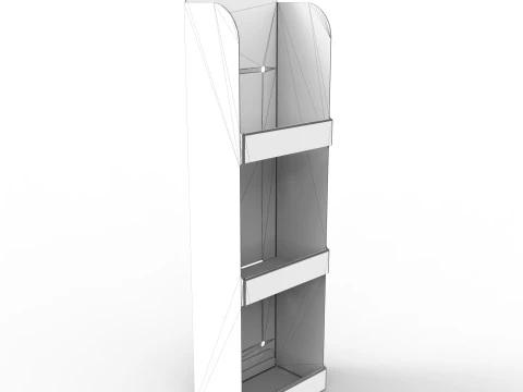 Point of Sale Cardboard Display Stand 3D Model