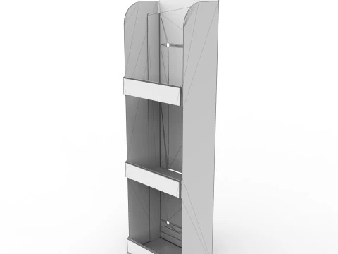 Point of Sale Cardboard Display Stand 3D Model