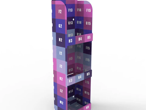 Point of Sale Cardboard Display Stand 3D Model